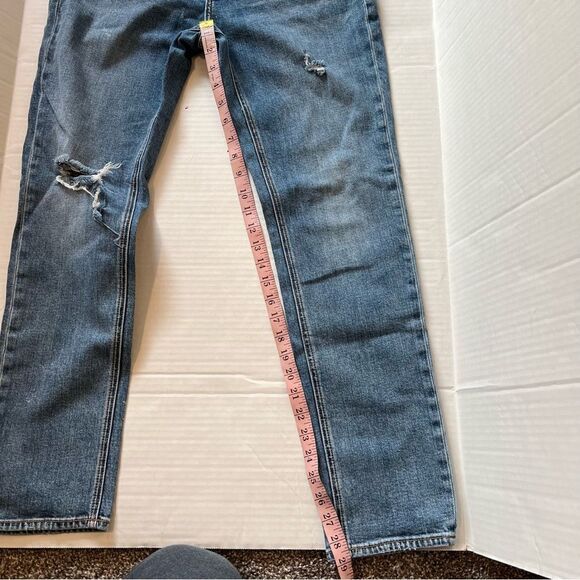 Rag & Bone Dre Low Rise Slim Boyfriend Jeans Distressed Blue River | Size 26 - Picture 10 of 10